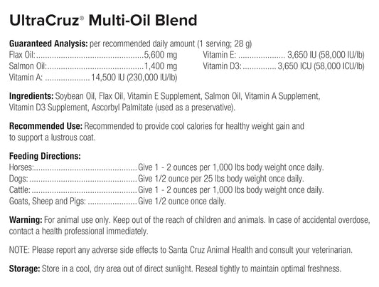 UltraCruz® Equine Multi-Oil Blend, 1 Gallon