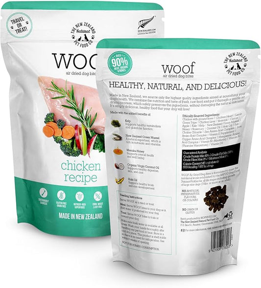 Air Dried Dog Food, Toppers for Dry Food, High Protein, Natural Dog Food, Limited Ingredient Recipe Chicken, 3.5 oz