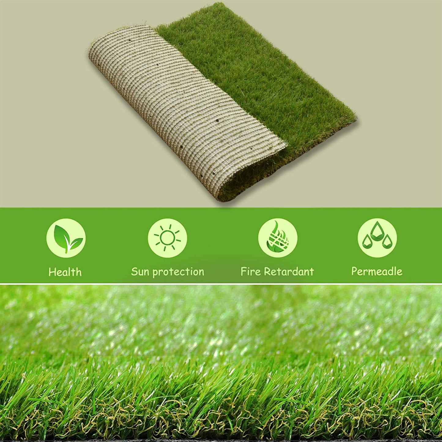 Dog Grass Large Potty Patch, Artificial Dog Grass Bathroom Turf for Pet Training, Washable Puppy Pee Pad, Perfect Indoor/Outdoor Portable Potty Pet Loo (Replacement Grass for 41"X26.8" Tray)