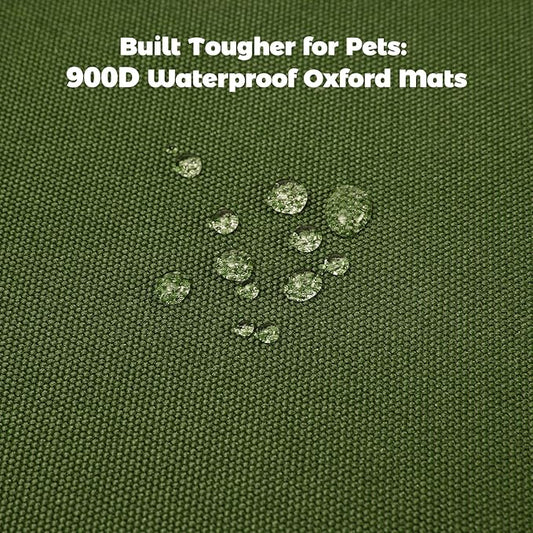 Miguel Oxford 900D Outdoor Waterproof Dog Bed for Metal Dog Crates Water-Resistant All Weather Pet Mat Durable Easy Wipe Clean Travel Indoor Outdoor Puppy Cat Crate Bed 30inch, Green