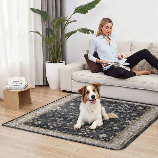 Washable Pee Pads for Dogs 2 Pack, Absorbent Reusable Puppy Pads Waterproof, Leakproof & Non-Slip Whelping Pad, Potty Training Pads for Dogs Playpen Mat 48x48