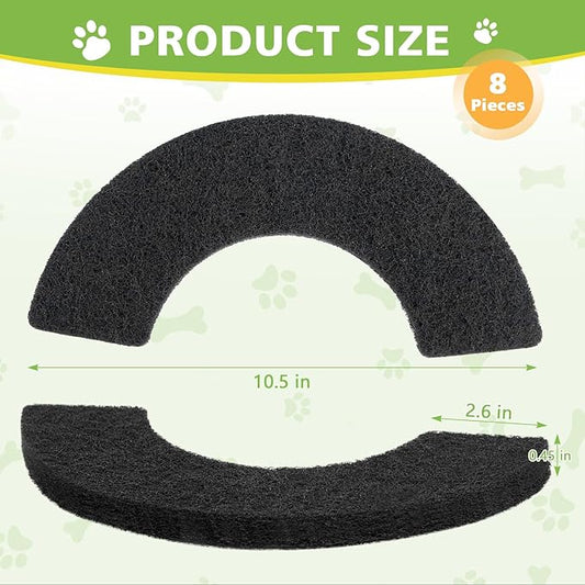 8 Pack Thickened Carbon Filters Compatible with Litter Robot 4, Cat Litter Box Filters Replacement to Control Damp from Pets and Absorb Odors for a Fresh Home Life