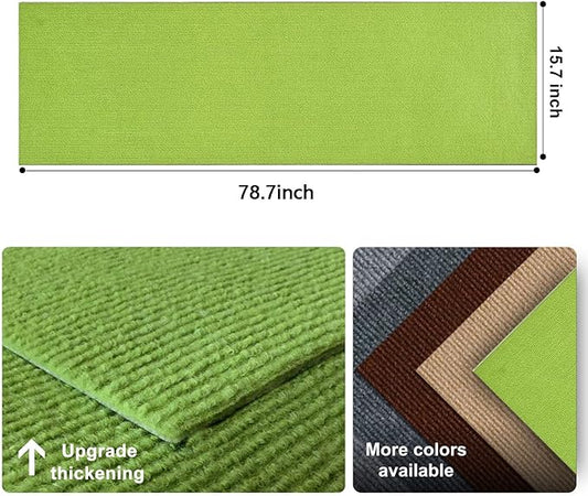 Cat Scratch Couch Furniture Protector, Adhesive Cat Scratch Pad Deterrent for Furniture, DIY Climbing Cat Scratcher Couch Protector from Cat Claws Scratching for Indoor(Green, 39.3x15.8Inch)