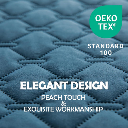 gogobunny 100% Double-Sided Waterproof Dog Bed Cover Pet Blanket Sofa Couch Furniture Protector for Puppy Large Dog Cat, Reversible (30x90 Inch (Pack of 1), Dark Blue/Light Blue)