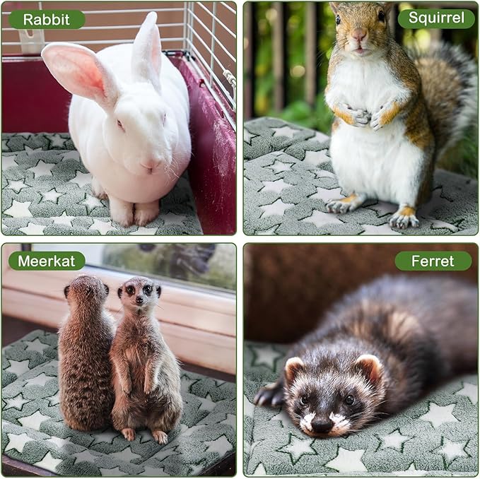 4 Pcs Washable Dog Crate Mat Kennel Pad Replaceable Reversible Pet Bed Pad for Crate Pet, Sleeping Mat for Small, Medium, Large Dog Machine Washable(18 x 24 x 1.6 Inch,Green)