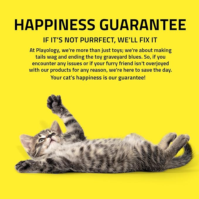 Playology Centipede Toy for Cats | Lifelike Wiggling Creature Rubber Body with All-Natural Scent | Catnip Infused Toy for Endless Fun