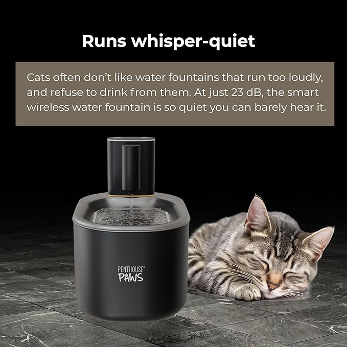 Smart Wireless Cat Water Fountain, 3.5L/118oz Automatic Pet Water Dispenser with App Control, Ultra Quiet, UV Sterilization & Filtered Flow for Cats & Dogs