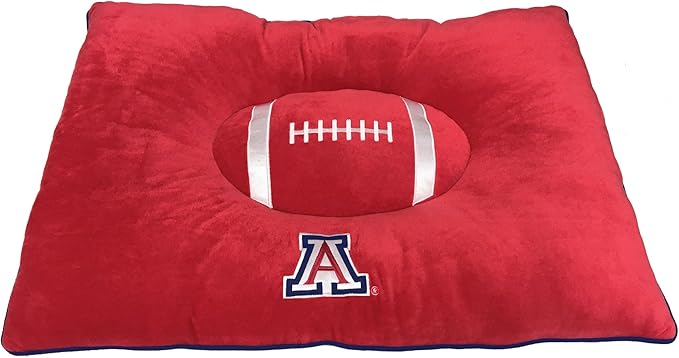 Pets First NCAA PET Bed- Arizona Wildcats Soft & Cozy Plush Pillow Bed. - Sports Dog Bed. Cuddle, Warm Collegiate Mattress Bed for Cats & Dogs