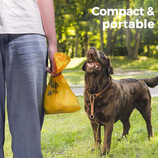 Dog Poop Bags Rolls Biodegradable 100% Leak Proof Thickened Waste Bags - 600 Count 40 Rolls - Cornstarch Based Doggie Poop Bag for Small and Big Dogs(Lavender)