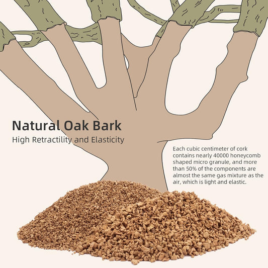 Niteangel Natural Coco/Cork Hamster Bedding Pet Litter for Dwarf Syrian Hamsters, Gerbils, mices, Degus or Other Small Animal