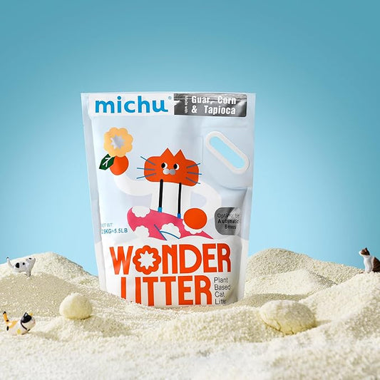 Tofu Cat Litter Natural Clumping Tofu Cat Litter 5.5lb/88oz 5 Scents (Ocean Fresh + Wonder Litter, 2 Pack)