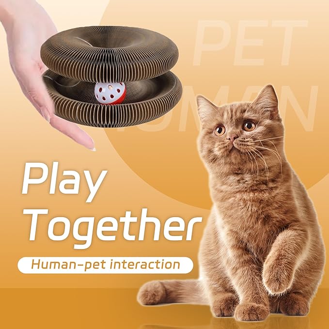 Kitty Kurlz cat Toy Magic Organ Cat Scratching Board Toy Kitty curlz Foldable Accordion Cats Toy (1pcs)