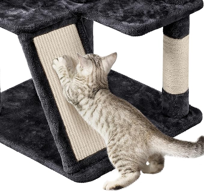 Topeakmart Multi-Level Cat Tree for Indoor Cats Cat Tree Tower for Large Cats with Sisal-Covered Scratching Posts, Condo, Stable Cat Tower, Cat Furniture Play Center for Indoor Cats Activity