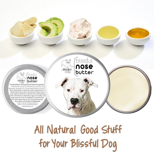 The Blissful Dog Dogo Argentino Unscented Nose Butter - Dog Nose Butter, 16 Ounce