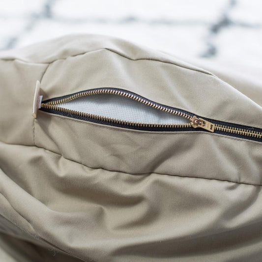 Snoozer Cozy Cave Dog Bed - Indoor Dog Bed with Cover Cave, Covered Calming Burrow for Medium & Large Sized Pets with Blanket Attached, Enclosed, Washable - XL, Navy