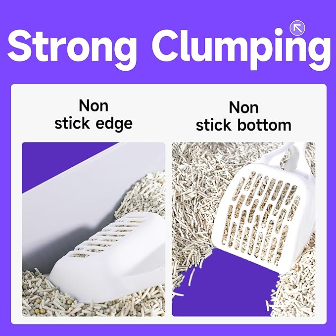 KERES Cat Litter Mixed- Ultra Absorbent, 99% Dust-Free, Advanced Odor Control, Fast-Clumping, Natural Clay & Tofu Blend, Low Tracking, Multi-Cat Formula (4.4lb*2bag)