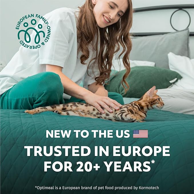 Optimeal Wet Cat Food Variety Pack - Grain Free Tender Morsels, High Protein Premium Nutrition Made with Natural European Quality Ingredients, Chicken, Adult Wet Cat Food Pouches - 12 Pack (3oz Each)