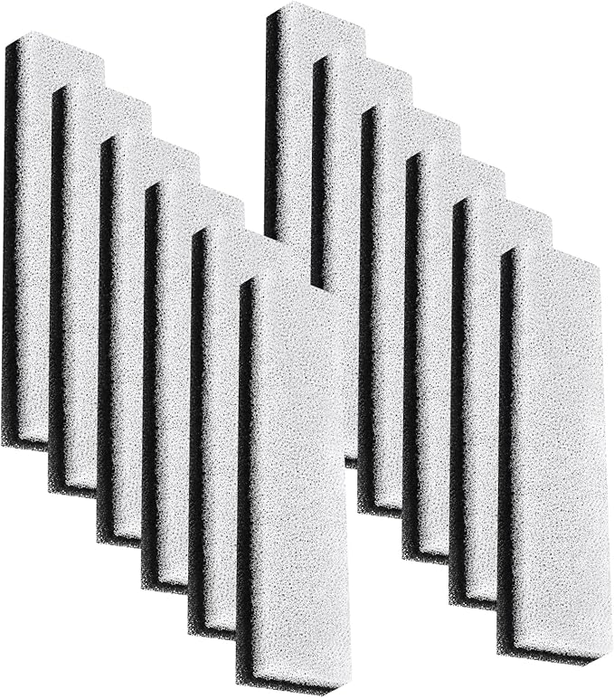 Pet Water Fountain Filter, Cat Dog Water Fountain Replacement Filters Compatible with WF020 Fully Transparency Water Fountain - 12 Pack