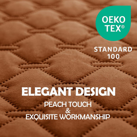 gogobunny 100% Double-Sided Waterproof Dog Bed Cover Pet Blanket Sofa Couch Furniture Protector for Puppy Large Dog Cat, Reversible (30x70 Inch (Pack of 1), Dark Pumpkin/Light Pumpkin)