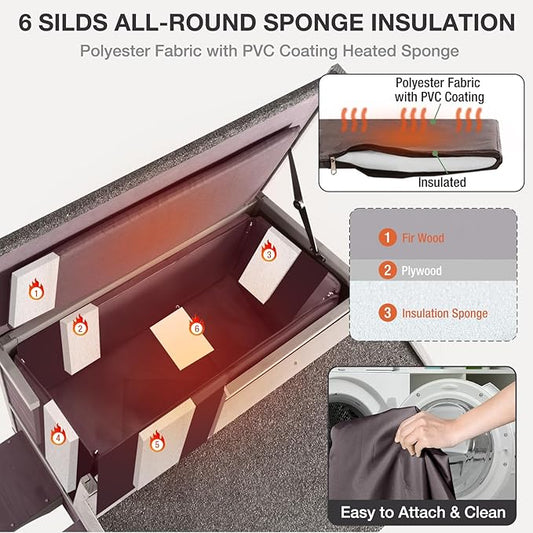 Insulated Cat House Outdoor, Weatherproof Kitten Home with Large Balcony and Funny Stairs, Wooden Feral Cat Shelter with Two Rooms