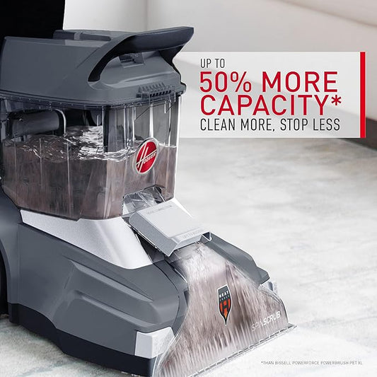 Hoover Powerscrub XL Pet Carpet Cleaner Machine, Upright Shampooer, FH68050, Black