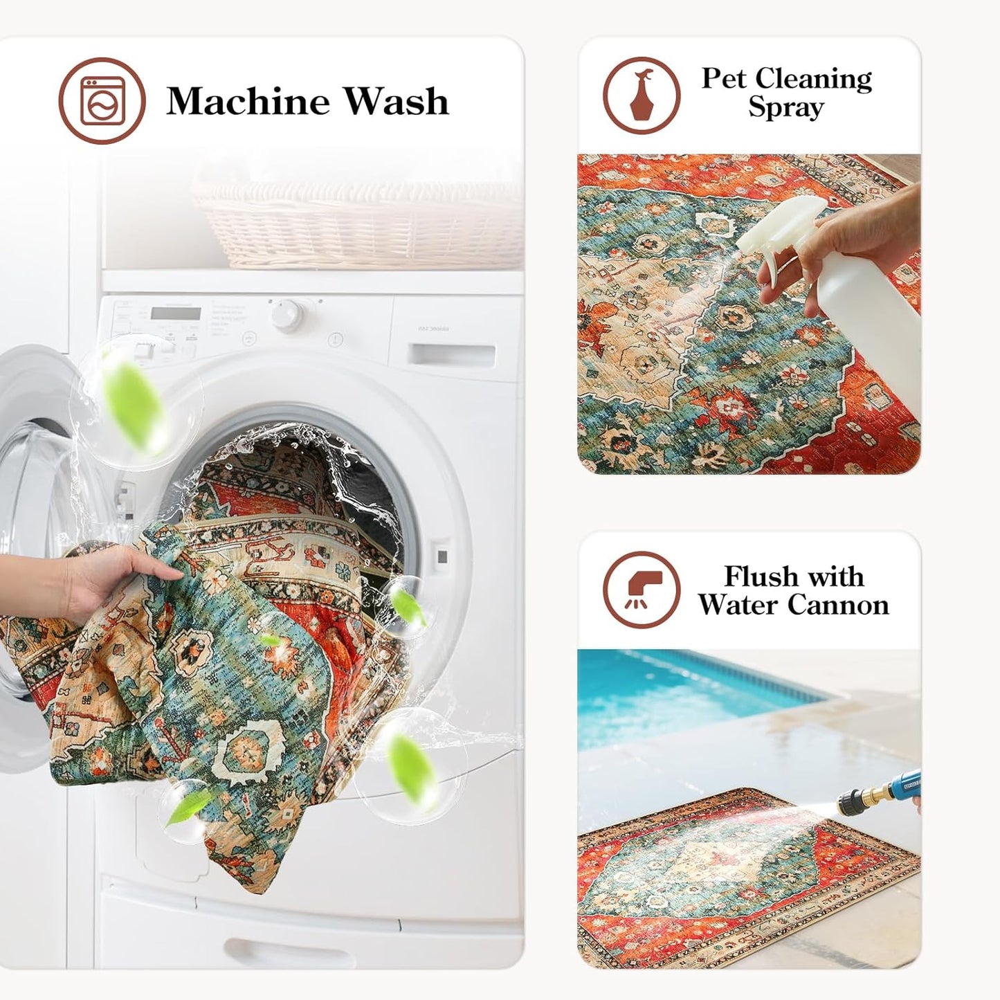 HAOCOO Washable Pee Pads for Dogs, Super Absorbent Reusable Puppy Training Pads, (2 Pack) 2Ft x 2Ft Red Waterproof Leak-Proof and Non-Slip Whelping Pads Potty Pads for Pet Housebreaking