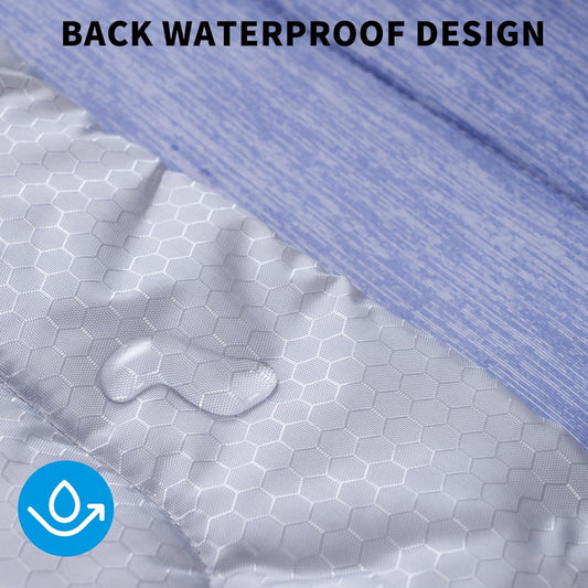 MARUNDA Dog Cooling Mat, 44" x 32" Thicken Waterproof Cooling Mat for Extra Large Dog, Q-MAX>0.5 Ice Cool Fabric-Cool on Contact,Easy Washable Pet Pad in Summer (44" x 32" (XL), Blue)