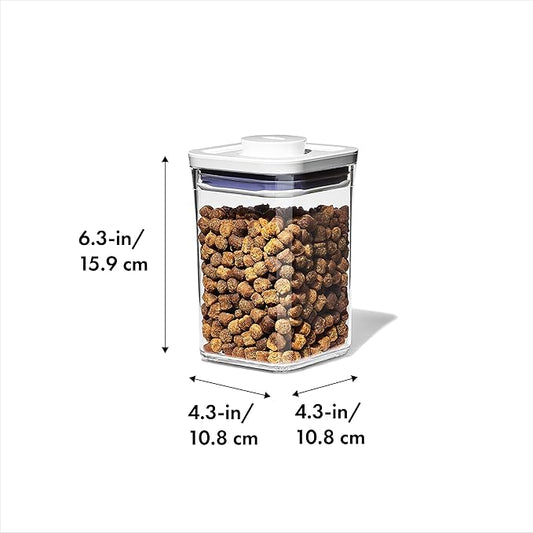 OXO Good Grips Pet POP – 1.1 Qt/1 L | Ideal for up to 1lb of treats | Airtight Dog and Cat Food Storage Container | BPA Free