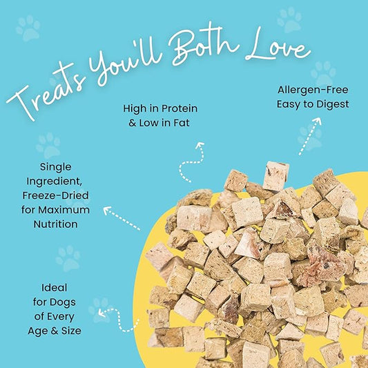 hotspot pets Freeze Dried Beef Liver Treats for Cats & Dogs - 1LB Big Bag- Made in USA,Single Ingredient, All Natural Grain-Free Beef Liver- Perfect for Training, Topper or Reward Snack