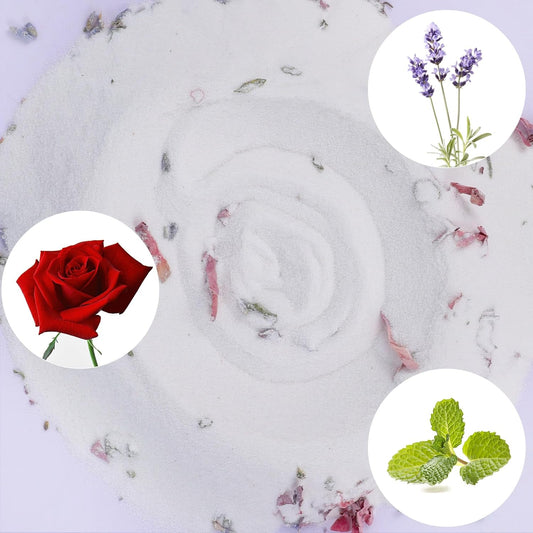 DR.DUDU Hamster Bath Sand, 2.8lb Dust Free Desert Sand or Potty Litter Sand for Hamster Chinchillas Gerbil Syrian Mice Small Animals (White, Flower Smell)