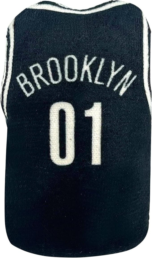 Best Plush CAT Toy - NBA Brooklyn NETS Complete Set of 3 Piece Cat Toys Filled with Fresh Catnip. Includes: 1 Jersey Cat Toy, 1 Basketball Cat Toy with Feathers & 1#1 Fan Cat Toy. Beautiful Team Logo