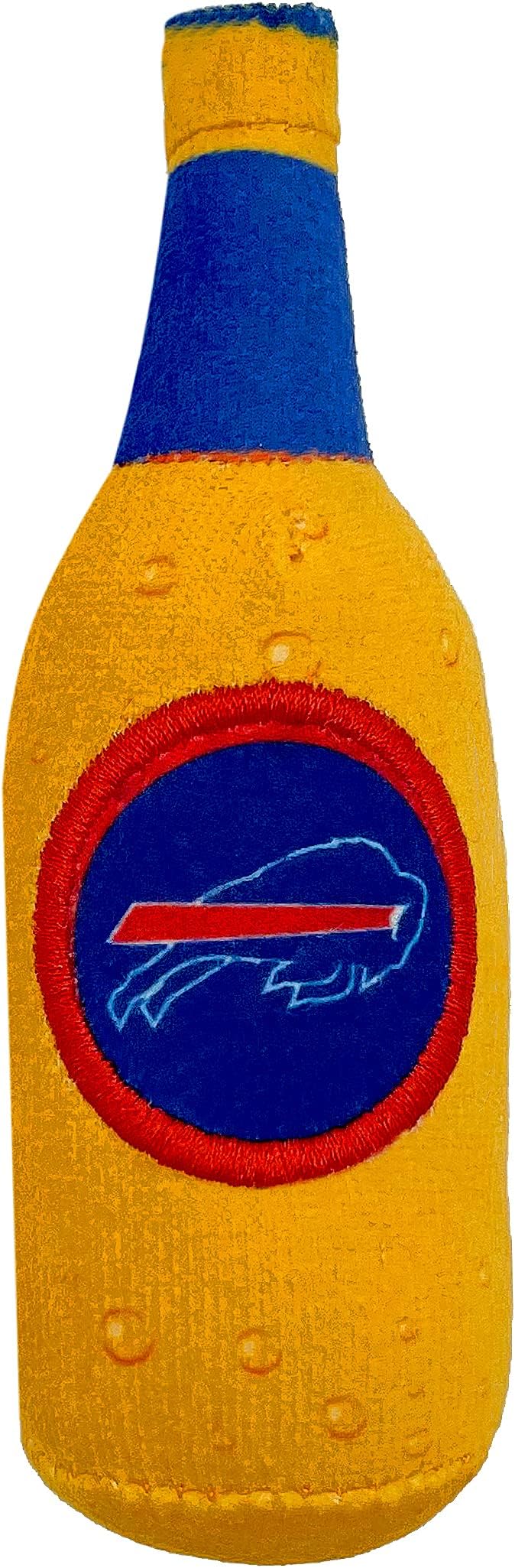 Best Plush CAT Toy - NFL Buffalo Bills Complete Set of 3 Piece Cat Toys Filled with Fresh Catnip. Includes: 1 Helmet Cat Toy, 1 Football Cat Toy with Feathers & 1 Beer Bottle. Beautiful Team Logos