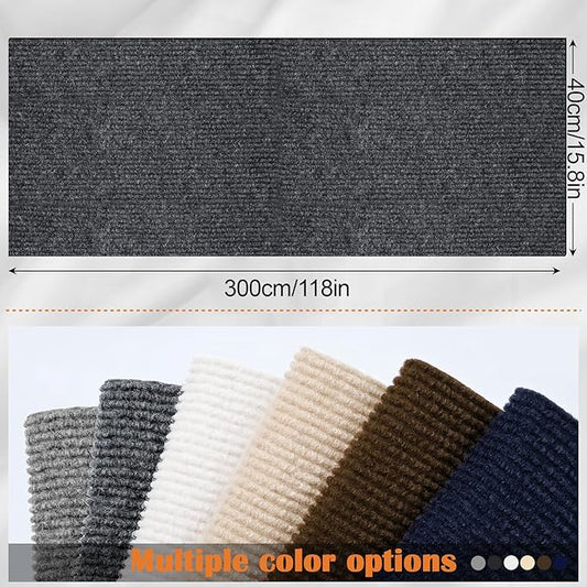 Cat Furniture Protector - 118" x 15.8" Trimmable Self-Adhesive Couch Scratch Protector from Cats, Cat DIY Climbing Couch Protector for Scratch Post Cat Tree Shelves Wall Indoor (Dark Gray)