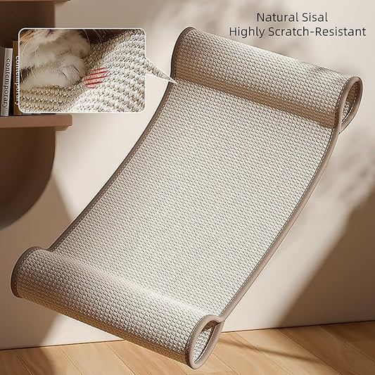 Cat Scratching Post Cat Hammock Scratcher for Indoor Cats Clearance Durable Sisal Cat Scratch Pad Wooden Cat Scratching Board Medium Small Kitty Scratcher Lounger Modern