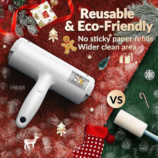 Ordora Pet Hair Removal Tool:Reusable Lint Roller for Pet Hair - Portable Pet Hair Remover - Dog and Cat Hair Remover for Couch, Furniture, Carpet, Clothes and Car Seat