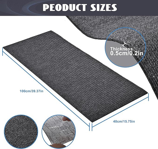 Cat Scratch Furniture Protector,Couch Protector from Cat Claws,Couch Cover for Cats,Adhesive Cuttable Kitten Scratch for DIY Climbing,Suitable for Sofa,Wall,Door,Table Legs (Dark Gray, 39.3x15.7in)