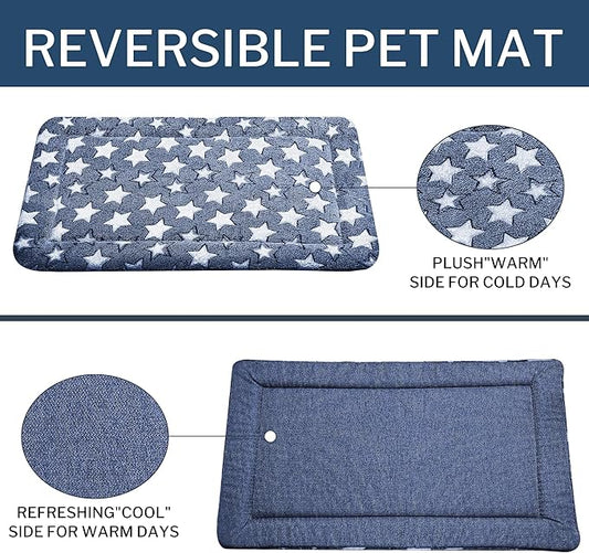 Dog Bed Mat – Soft & Comfortable Dog Kennel Pad for Crate – Durable Crate Bed & Mat for Dogs & Cats – Ideal for Crate, Kennel, and Home Use