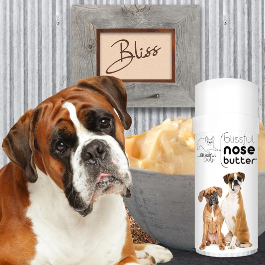 The Blissful Dog Fawn Boxer Unscented Nose Butter - Dog Nose Butter, 2 Ounce