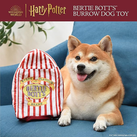 Harry Potter 10 Inch Bertie Botts Jelly Bean Burrow Pet Toy | Dog Toy Bertie Botts Jelly Beans | Bertie Botts Dog Toy with Jelly Beans 10 Inch | Plush Dog Toy