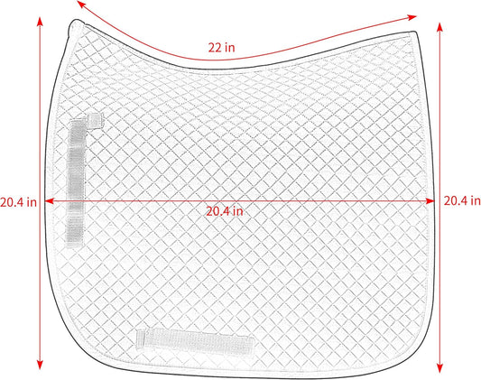 Horse Basic Dressage Saddle Pad