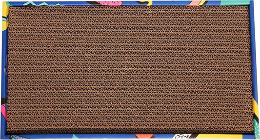 Travel Cat Portable Cat Scratcher - Durable and Recyclable Cat Scratching Board for Indoor Cat, Kitten for Rest, Play, Scratch - Premium 90s Travel Cat Scratch Pad with Box