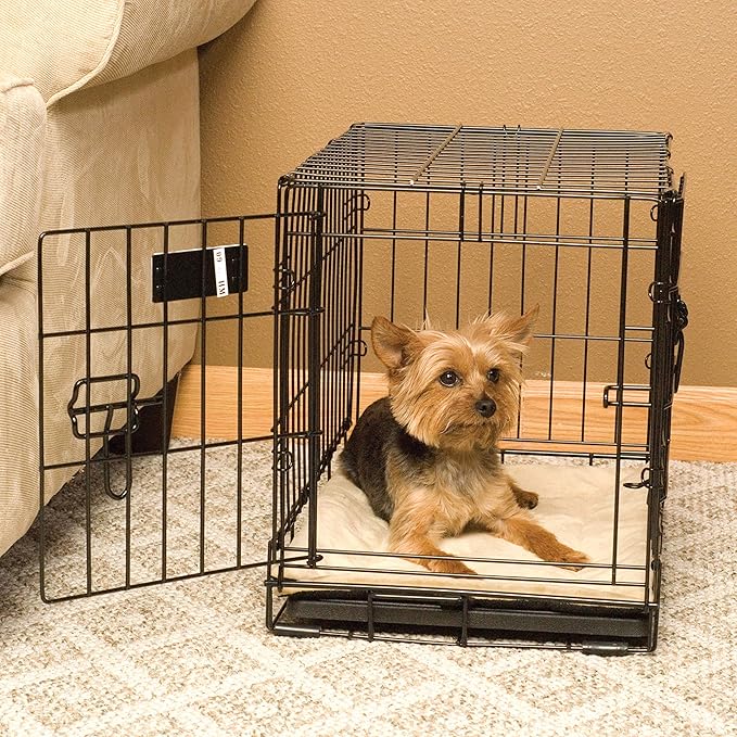 K&H Pet Products Self-Warming Crate Pad, Warming Dog Crate Bed, Machine Washable Dog Crate Mat, Tan Small 20 X 25 Inches