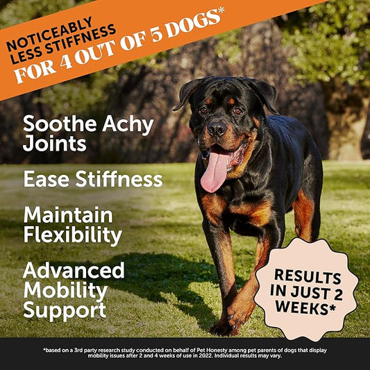 Hip & Joint Health Max Strength - Natural Joint Supplement for Dogs Chews - Glucosamine, Omega-3s, Chondroitin, Green Lipped Mussel - Help Improve Mobility, May Reduce Discomfort (90 ct)