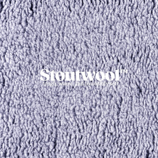 Stoutwool Indestructible Dog Bed - Fluffy Chew Proof Dog Crate Pad - Tough Kennel Pad for Aggressive Chewers - Washable, Ideal for Jumbo Breeds & Fits 54-Inch Crate - 53"x35", Jacaranda