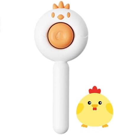 Cat Brush for Short or Long Haired Cats Dogs Rabbits, Cute Dog Brush with Release Button for Massage and Removes Loose Fur