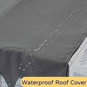 Catio Outdoor Cat Enclosure House Large for Multiple Cats, Wooden Cat Condo Cage for Outside with Waterproof Roof, Playpen, Resting Box, Platform, Bridges, Doors, 74”x57”x74”, Gray