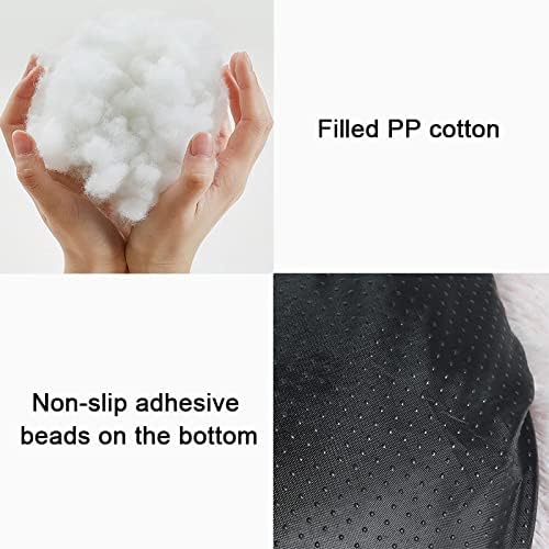 Cat Beds for Indoor Cats - Cat Bed Washable 20/24 inches, Dog Beds for Small Medium Dogs, Anti Anxiety Round Fluffy Plush Faux Fur Cat Bed, Thick Bottom (Dark, Medium)