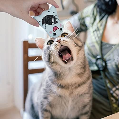 Dorakitten Catnip Toys Interactive Cat 5PCS Cats Chew Plush Ghost Toys & Pet Stuffed Nip Pillow & Kitten Best Kicker Toy Cute and Soft Teething Supplies for Moving Kitty Indoor