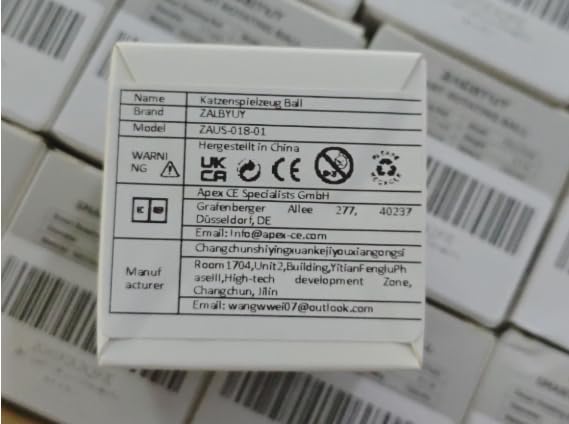 Interactive Cat Ball Toy, Intelligent Cat Toys with LED Lights, Automatic Moving Rolling Ball for Indoor Kitten, Kitten Automatic Toy