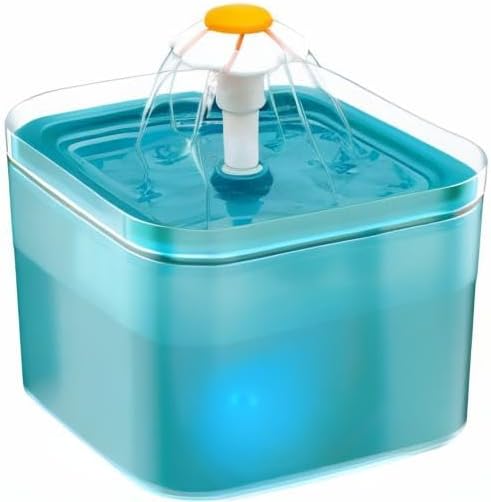Cat Water Fountain: Cat Fountain - Water Fountains for Cats Indoor - 67oz/2L Cat Fountains for Drinking - Pet Water Fountain - Ultra Silent - Cat Drinking Fountain for Small Dogs - AONBOY